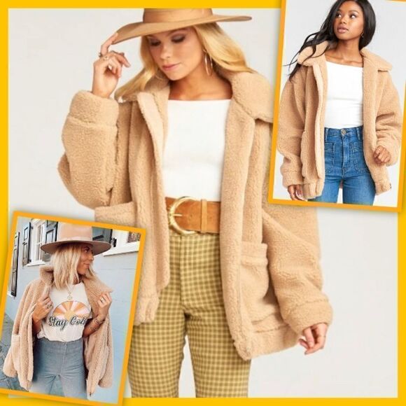 Show Me Your MuMu Jackets & Blazers - SHOW ME YOUR MUMU CORDELIA butterscotch TEDDY M